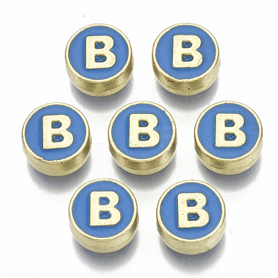 Alloy Enamel Beads ENAM-S122-028B-NR-1