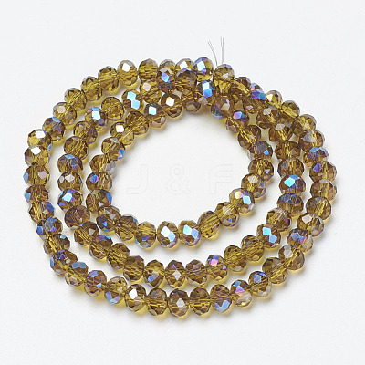 Electroplate Glass Beads Strands EGLA-A034-T4mm-I20-1