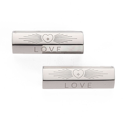 304 Stainless Steel Beads X-STAS-S116-289P-1