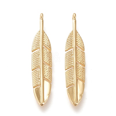 Brass Pendants KK-F820-17G-1