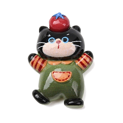 Animal Theme Opaque Resin Cabochons RESI-Z051-01E-1