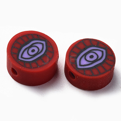 Handmade Polymer Clay Beads CLAY-N008-045F-1