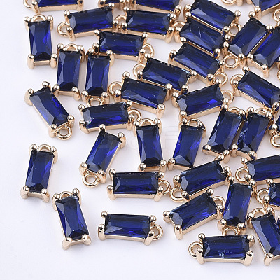 Transparent Glass Charms GLAA-T007-13-1