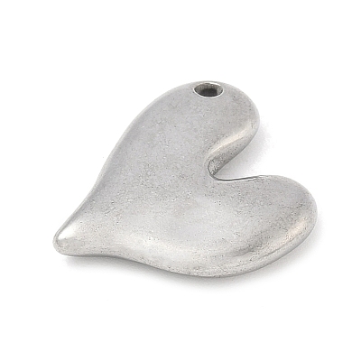 304 Stainless Steel Heart Pendants STAS-R162-01P-03-1