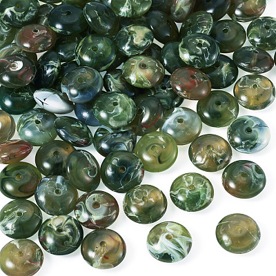 80Pcs 61G Acrylic Imitation Gemstone Beads MACR-TADJ0001-10C-1