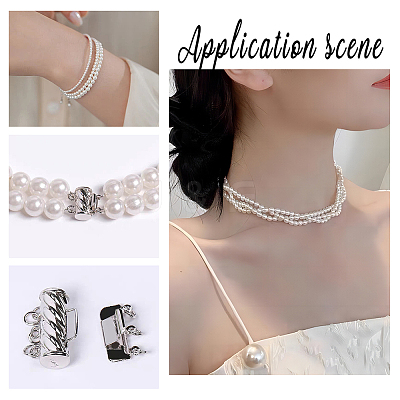 8 Sets 4 Styles Brass Box Clasps KK-AR0002-89-1