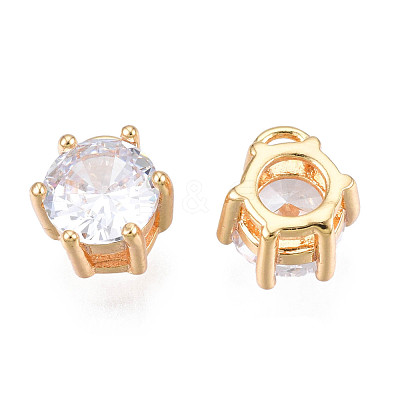 Brass Inlaid Cubic Zirconia Charms KK-N216-346A-1