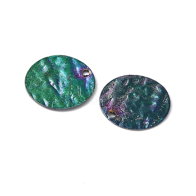 Texture Brass Charms KK-D355-09RC-1