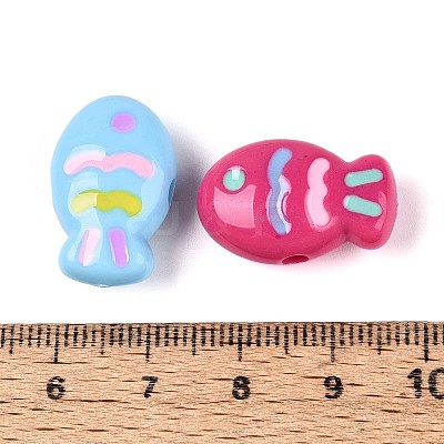 Acrylic Beads X-OACR-N152-08-1