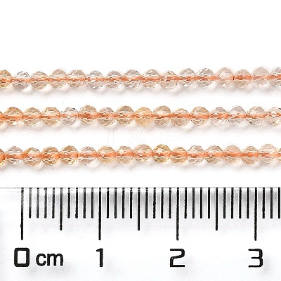 Heated Natural Citrine Beads Strands G-Q002-B04-01-1