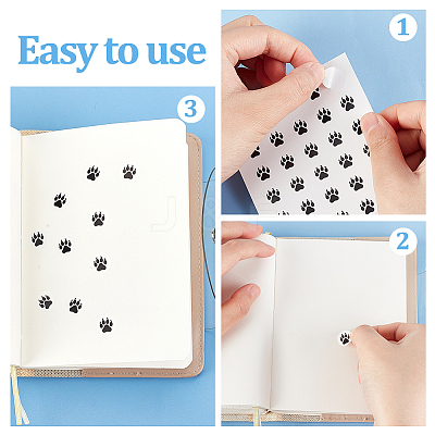 Round Dot PVC Decorative Stickers DIY-WH0423-009-1