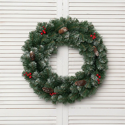 2Pcs Iron Wreath Frames DIY-CP0013-24B-1