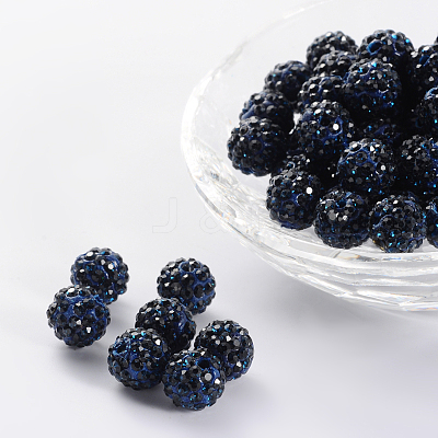 Pave Disco Ball Beads RB-A130-10mm-7-1