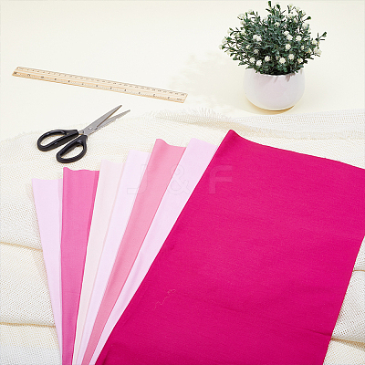 7Pcs Cotton Pure Color Fabric AJEW-WH0481-631A-1