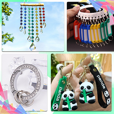 600Pcs 2 Colors Brass Split Rings KK-SP0001-82B-1