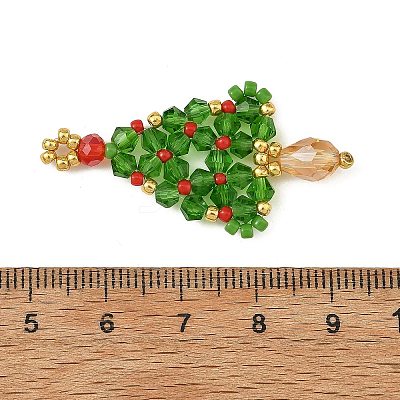 Christmas Glass Pendants PALLOY-MZ01422-1