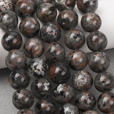 Natural Fluorescent Syenite Rock(Glow under UV Light) Beads Strands GG-NH0012-A01-10mm-1