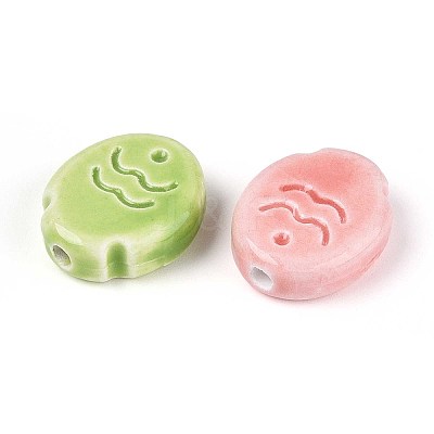 Handmade Porcelain Ceramic Beads X-PORC-T133-24M-1