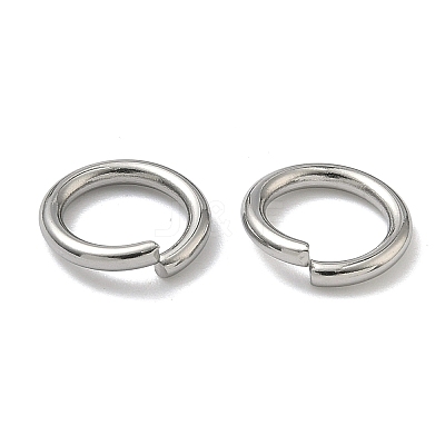 Tarnish Resistant 304 Stainless Steel Open Jump Rings STAS-E066-11-8mm-1
