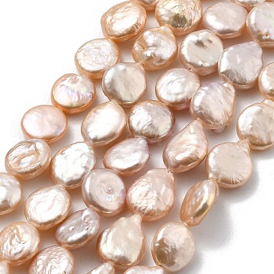 Natural Baroque Keshi Pearl Beads Strands PEAR-P064-08F-05D-1