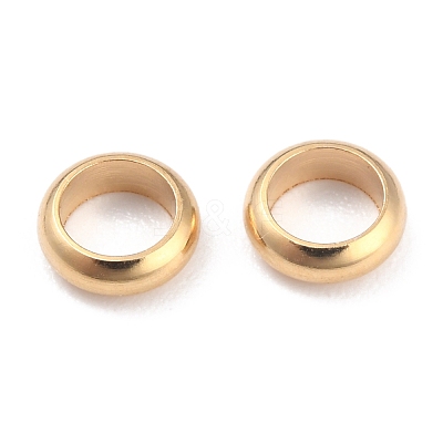 Rack Plating Brass Spacer Beads KK-O139-16E-G-1