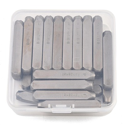 (Defective Closeout Sale) Iron Seal Stamps Set AJEW-XCP0003-58-1