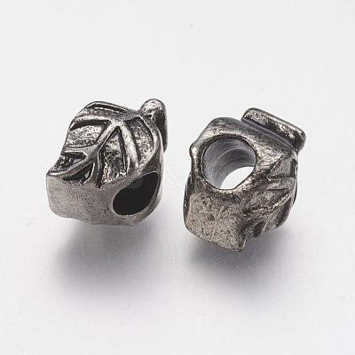 Ion Plating(IP) 304 Stainless Steel European Beads STAS-J022-148AS-1