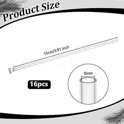 Acrylic Round Tube OACR-WH0056-007A-1