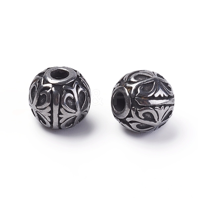 304 Stainless Steel Beads STAS-G220-03AS-1