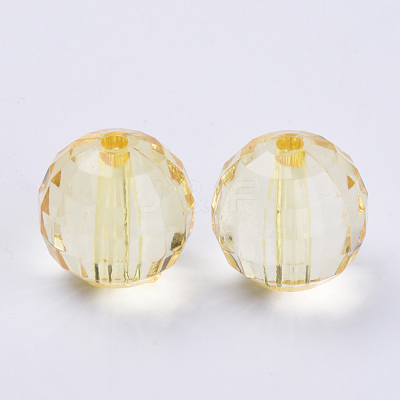 Transparent Acrylic Beads TACR-Q254-10mm-V-1