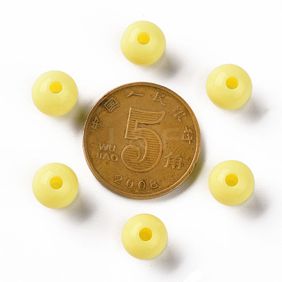 Opaque Acrylic Beads MACR-S370-C8mm-A10-1