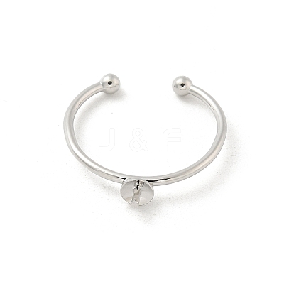 Brass Cup Peg Open Cuff Ring Settings LS-KK-G518-02P-01-1