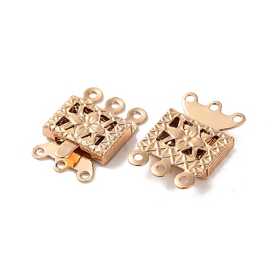 Brass Box Clasps KK-XCP0001-75KCG-1