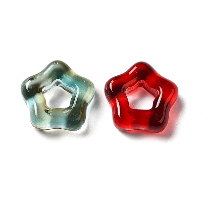 Transparent Glass European Bead GLAA-H025-06-1