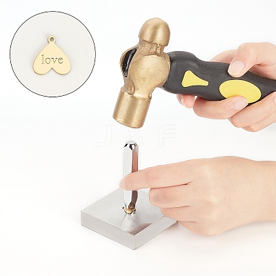 Brass Charms KK-PH0004-39AB-1