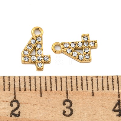 304 Stainless Steel Pendants STAS-L080-002G-04-1