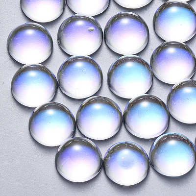 Transparent Glass Cabochons GLAA-S190-013A-C01-1