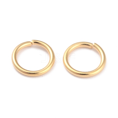 Rack Plating Brass Open Jump Rings X-KK-O139-18Q-G-1