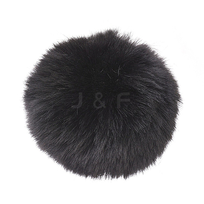 Handmade Faux Rabbit Fur Pom Pom Ball Covered Pendants WOVE-F020-A14-1