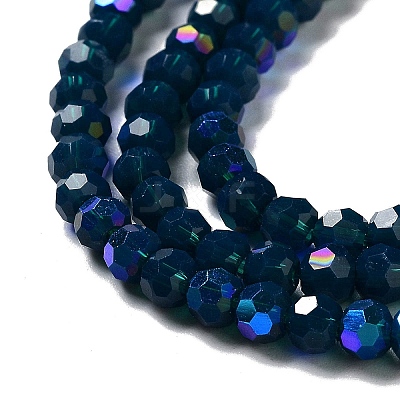 Opaque Glass Beads Strands EGLA-A035-P4mm-L19-1