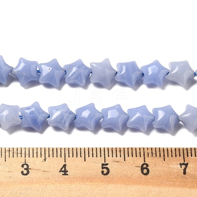 Synthetic Blue Lace Agate Beads Strands G-Z080-A21-8mm-1