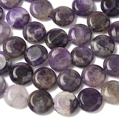 Natural Amethyst Beads Strands G-L648-B25-15mm-1
