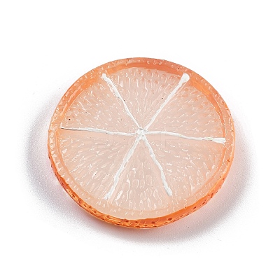 Luminous Resin Fruit Slice Display Decoration DJEW-B014-01-1