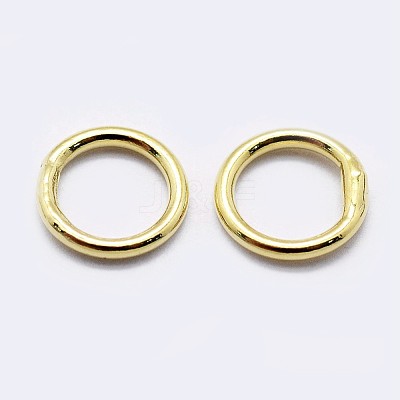 925 Sterling Silver Soldered Closed Jump Rings STER-F036-03G-0.9x5-1