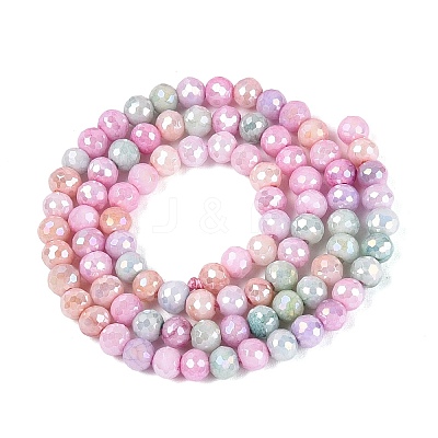 Anti-Tarnish Electroplate Glass Beads Strands EGLA-N027-02A-04-1