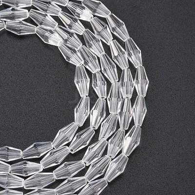Glass Beads Strands GLAA-R026-8x4mm-15-1
