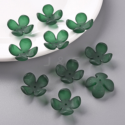 Frosted Acrylic Bead Caps MACR-S371-06A-735-1