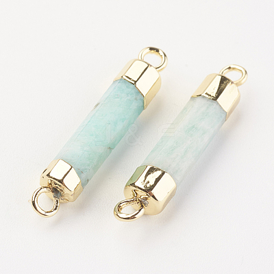 Natural Gemstone Links connectors G-F527-11B-1