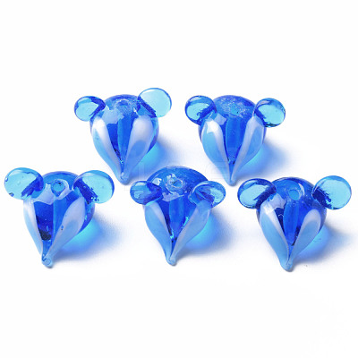 Handmade Transparent Lampwork Beads LAMP-T011-12D-1