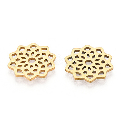 304 Stainless Steel Filigree Joiners Links X-STAS-T044-40G-1